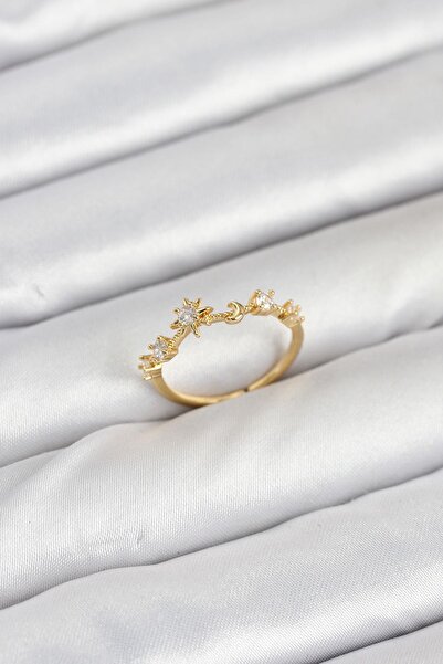 Inure Jewelry خاتم نسائي من النحاس بلون ذهبي من مانيفست