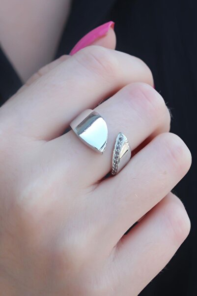 Inure Jewelry Silver Color Zircon Stone Women's Ring