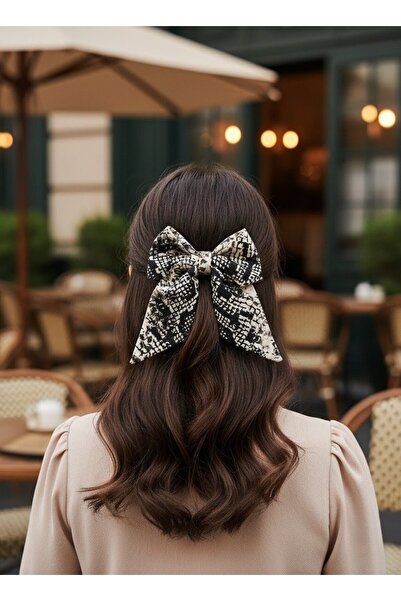 Toka Delisi Black Gray Cream Snake Pattern Handmade Automatic Bow Buckle, Adu...