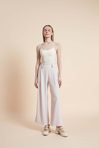 Yola Wide Leg Plain Trousers