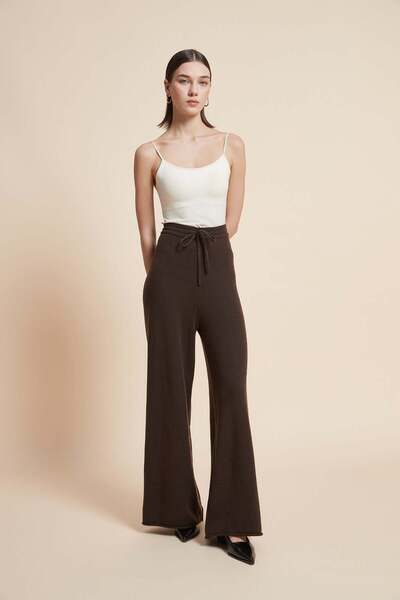 Yola Wide-Leg Solid Long Pants