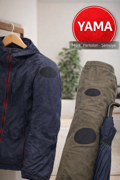 TOYFEST Su Geçirmez Mont Pantolon Yaması | Çıkar Yapıştır Hazır Kesilmiş Kuma...