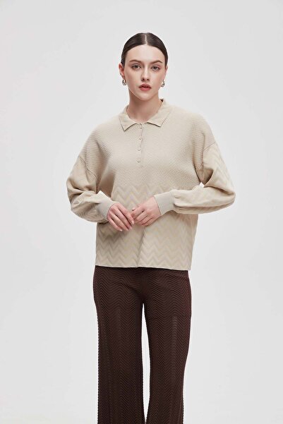 Livia بلوزة شتوية طويلة وقصيرة سادة