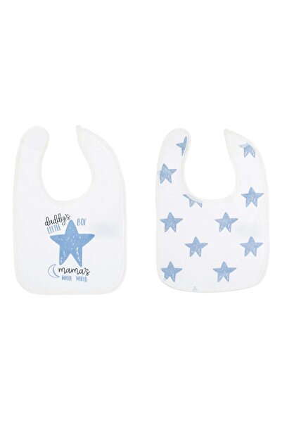 OEM Bavete pentru nou-nascut de culoare alba cu stele ciel si stea cu mesajul...