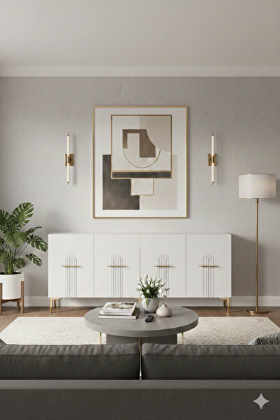 zetuna home KA1808BG KONSOL, ÇOK AMAÇLI DOLAP, KAHVE KÖŞESİ VE TV SEHPASI BEY...