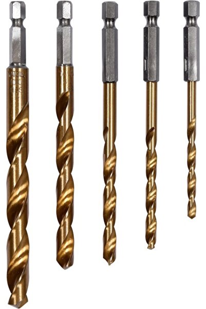 Other SET BURGHIE DIN TITAN 4-10MM, 5 BUCĂȚI. MÂNER HEXAGONAL 1/4"""" / YT-44...