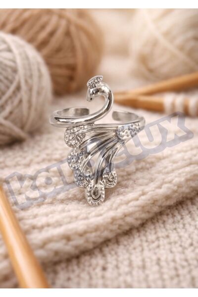 Kardelux Inel de tricotat - Dispozitiv de îndreptare a firului - Model de pău...