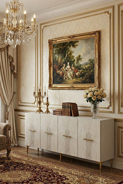 zetuna home KA1808BTG KONSOL, ÇOK AMAÇLI DOLAP, KAHVE KÖŞESİ VE TV SEHPASI BE...