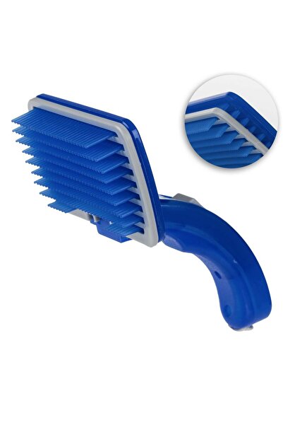 OEM Pet brush with handle and mechanism to clean it of hair. The hairs are co...