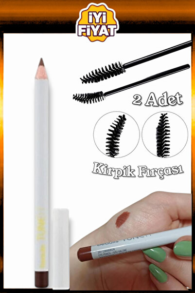 beaulis 201 Cinnamon Kahve Göz Kalemi + 2 Adet Mini Kirpik Kaş Fırçası