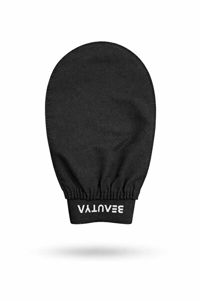 BEAUTYA 1 Piece Black Bath Shower Scrub Exfoliating Glove 100% Flush Silk for...