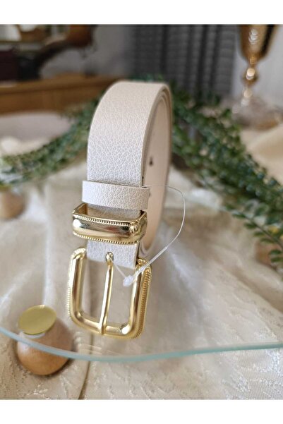 MNCLASSY Kalın Gold ve Silver Tokalı Kadın Kemer
