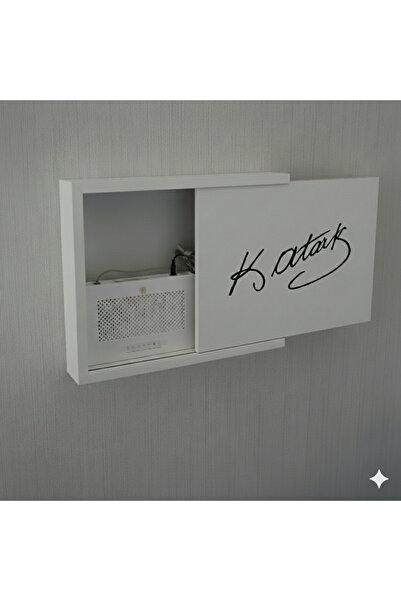 woodeska Modem Saklama Kutusu Sürgülü Modem Kutusu Tablo Sigorta Panosu Gizle...