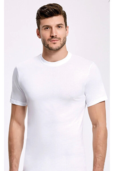 İlke Men'S, White, Crew Neck, 6-Pack T-Shirts