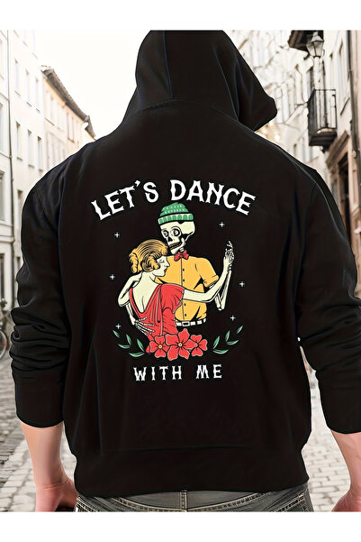 ELAN WEAR Arka Printed white Oversized hooded sweatshirt hoodie