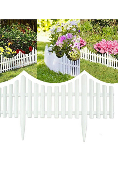 DUALPEST White Plastic Fence with Pattern 60.5x32.5cm - 4pcs
