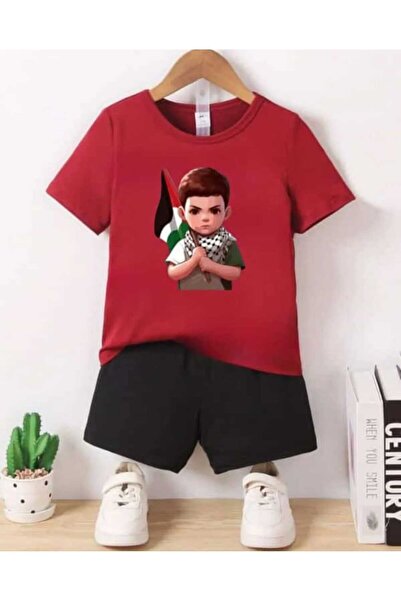 Nice Clothes Children's Tracksuit Set Hooded Unisex Palestine Flag Children's...