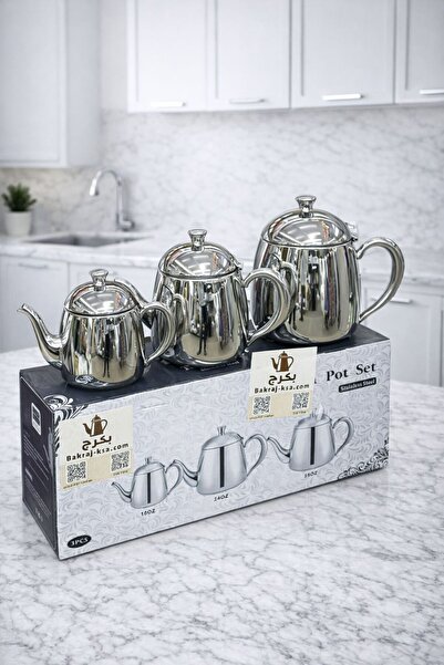 bakraj Luxury steel teapot set