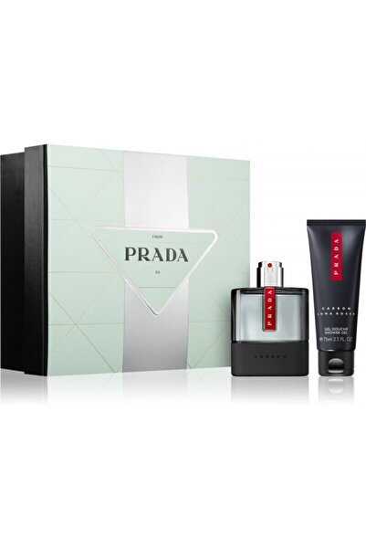 Prada Set Prada: Luna Rossa Carbon, Eau De Toilette, For Men, 50 ml + Luna Ro...