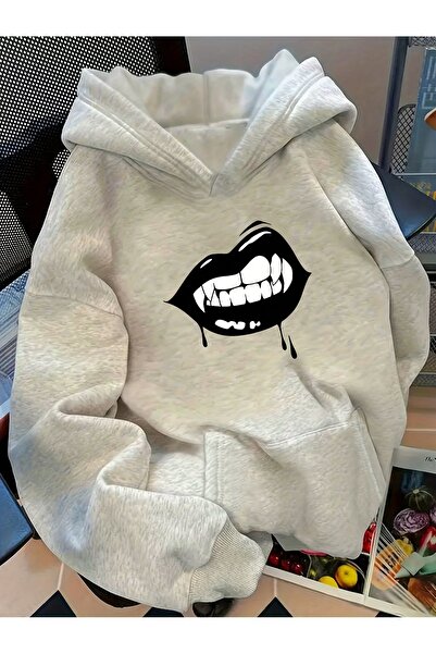 Deocept Unisex Printed Hooded Kangaroo Pocket Comfortable Fit Oversized Cut S...