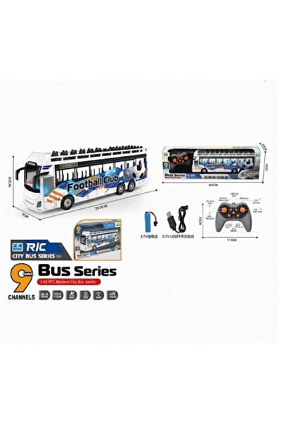 OEM Autobuz supraetajat cu telecomanda, 9 functii, muzica, lumini, cablu USB,...