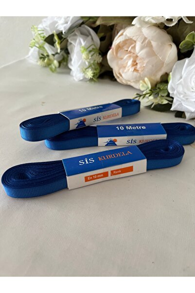 partici dükkanı Panglică Grogen - Panglică cu fundă de culoare albastră Saks ...