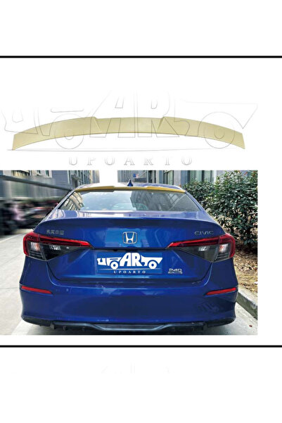 FV-TUNİNG Honda civic fe1 Cam üstü Yarasa Spoiler Pianoblack 2022+