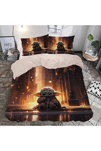 SAREL Star Wars Baskılı 3D Çift Kişilik Nevresim Takımı