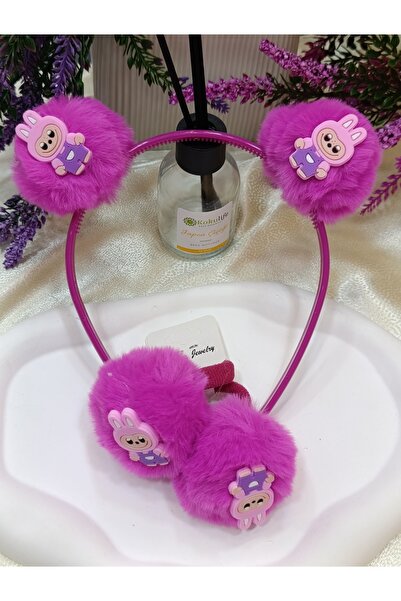 ELAS HOME Set coroană elastică cu pompon