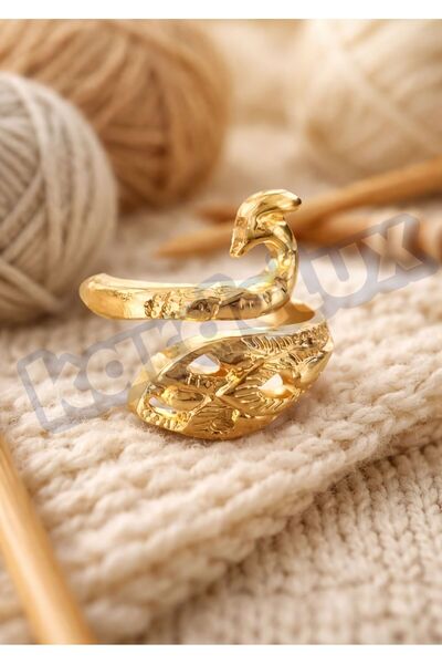 Kardelux Decorative Knitting Ring - Yarn Guide Ring Apparatus - Metal Crochet...
