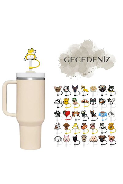 GECEDENİZ سدادة شفاطة متوافقة مع الترمس للكلاب رقم 24