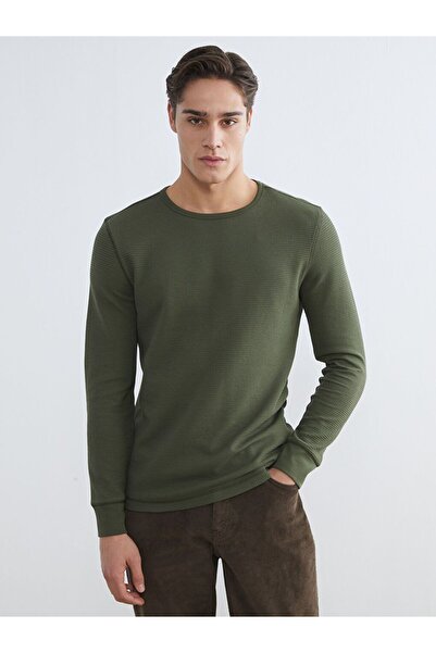 LC Waikiki Crew Neck Long Sleeve Men's Pajama Top