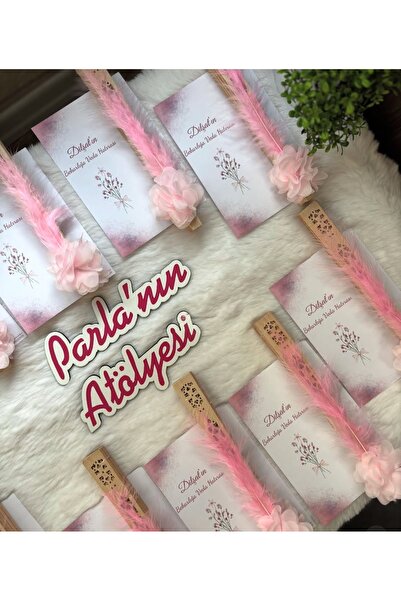 SOFT 10 adet söz nişan kına düğün doğum günü doğum nikah birde hediyelik yelpaze