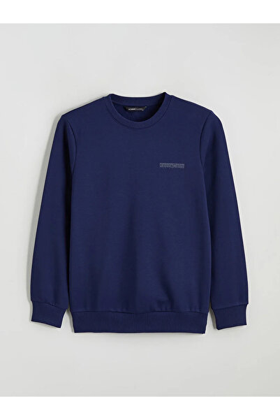 LC Waikiki طاقم الرقبة المطبوعة الرجال البلوز سميكة