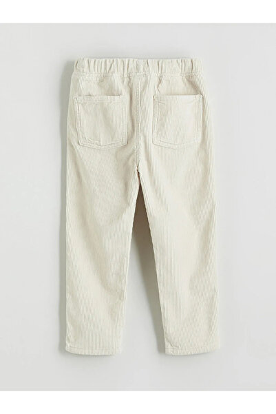 LC Waikiki Boys' Velvet Trousers with Elastic Waistband