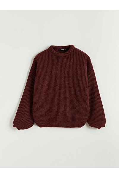 LC Waikiki Дамски пуловер с кръгло деколте и голям размер