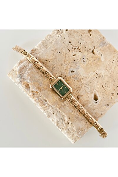 Vesce Atelier Ryen Gold Saat Yeşil Translates To: Ryen Gold Saat Yeşil Transl...