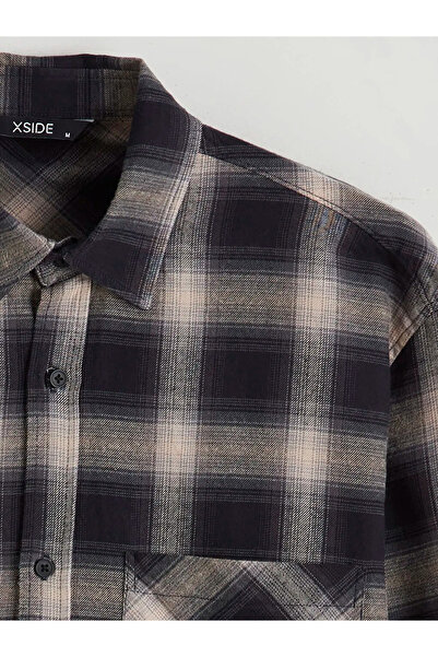 LC Waikiki Comfortable Fit Plaid Men's Shirt Jacket