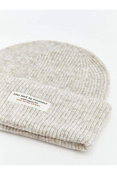 LC Waikiki Women's Beret with Lettering Embroidery