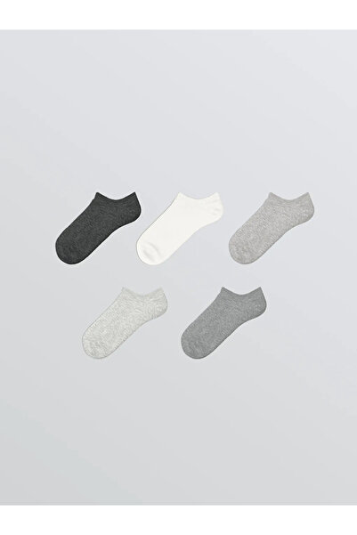 LC Waikiki Women's Plain Sneaker Socks 5 Pack