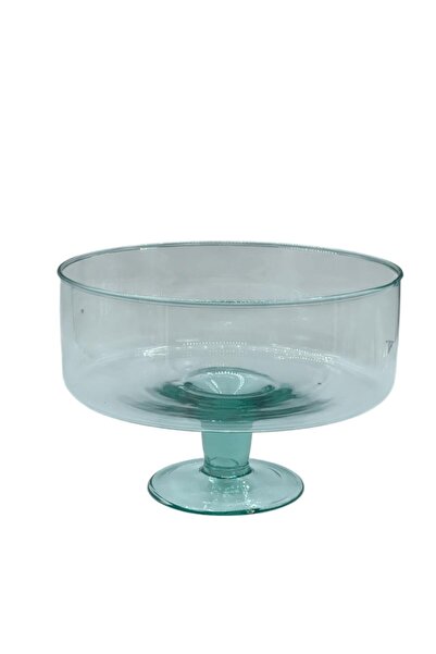 Generic Round glass serving dish for fruit