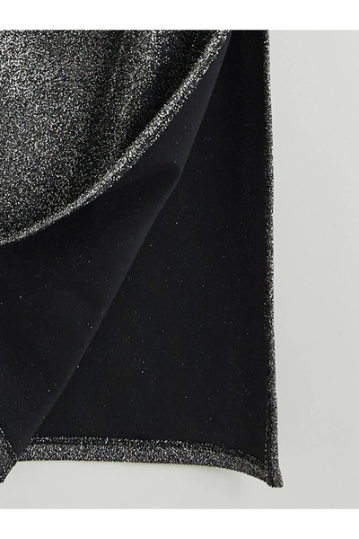 LC Waikiki One Shoulder Shiny Look Shirred Dress