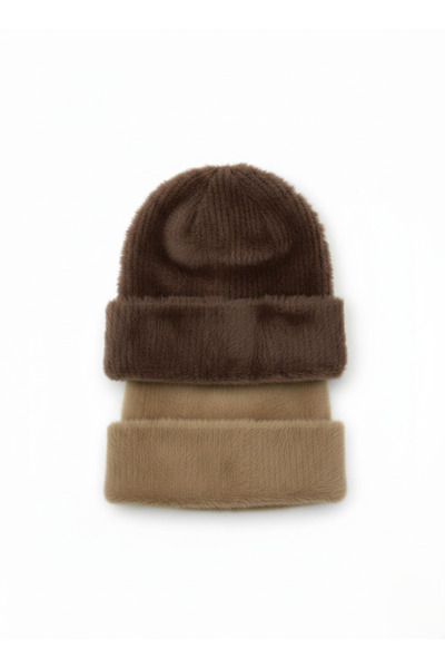 derikem Women's Furry Soft Plush Beanie