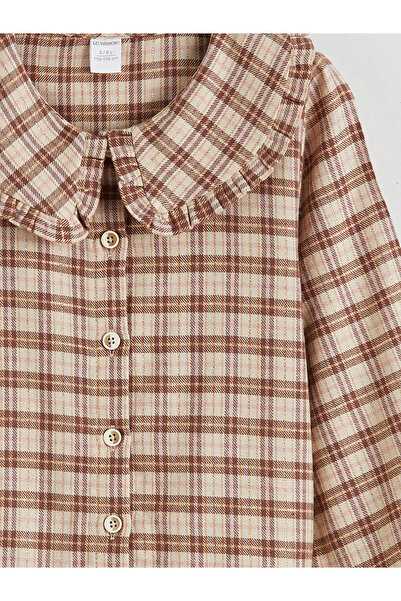 LC Waikiki Cămașă pentru fete cu guler pentru bebeluși în carouri