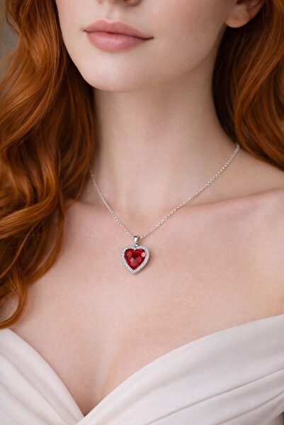 shellwetr Kadın Kolye Sara 925 Ayar Gümüş Zincir Kadın Kolye Sevgililer günün...