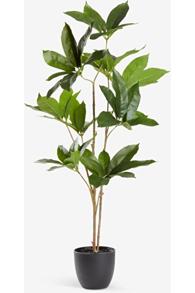 DavidaHome Planta artificiala, frunzis verde, in ghiveci, inaltime 90 cm