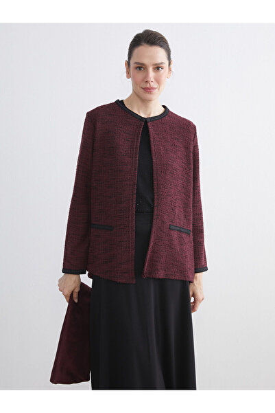 LC Waikiki Γυναικεία ζακέτα με υφή με λαιμόκοψη (W5)