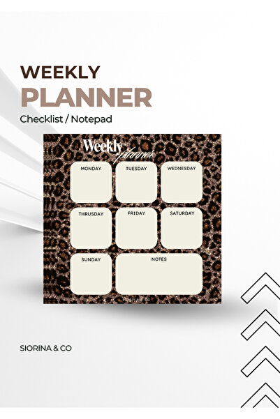 Siorina Co & Event Weekly Planner Haftalık Planlayıcı – Koparılabilir Mini Ch...