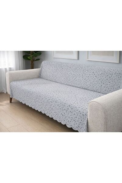 Serenova Kaymaz Taban Süngerli Wellsoft Koltuk Çekyat Örtüsü 180x220 Gri