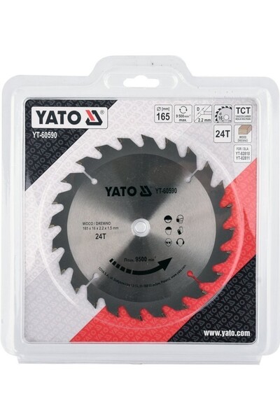 Other TCT WOOD CUTTING DISC 165X24TX16MM YT-60590 YATO